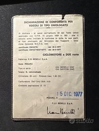 Libretto Benelli Gm 50 da "collezione"