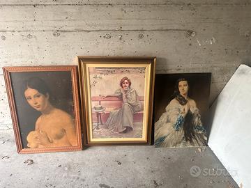 Quadri vintage dipinti a mano