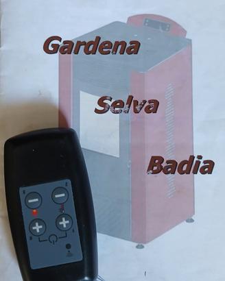 Stufa pellet Selva Badia Gardena 12 kW.