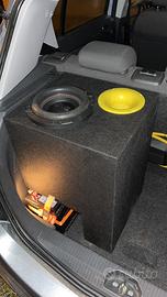 Subwoofer GAS e amplificatore JBL