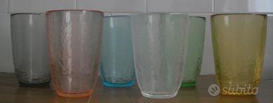 Bicchieri colorati