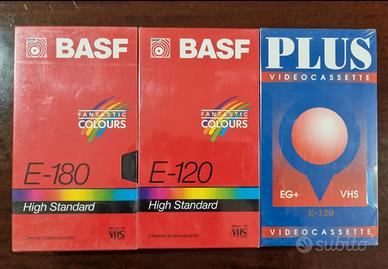 Videocassette vhs nuove 60