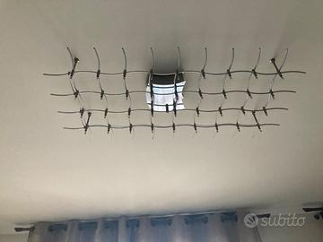 Lampadario a soffitto più  lampada a parete