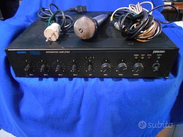 Amplificatore paso 7500  microfono filodiffusione