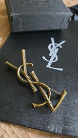 Spilla Saint Lauren 7cm oro