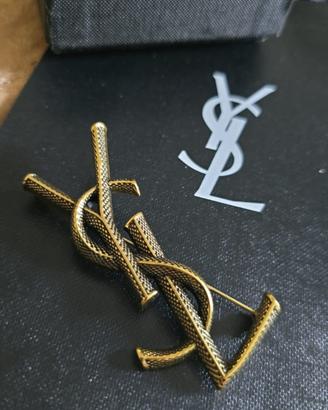 Spilla Saint Lauren 7cm oro