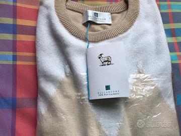 BALLANTYNE ARGYLE INTARSIA NUOVO CON CARTELLINO