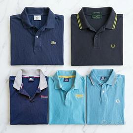 Lotto 5 polo uomo Fred Perry Lacoste Lonsdale