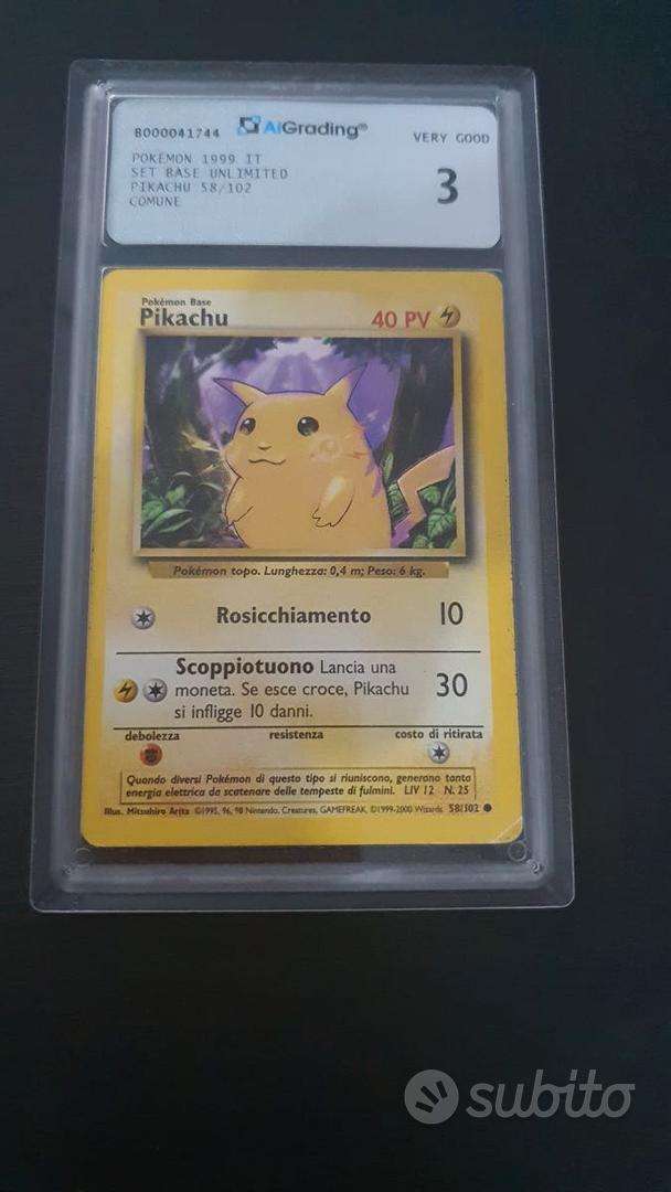 PIKACHU COMPLEANNO GRADATO - Collezionismo In vendita a Treviso