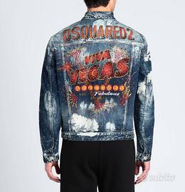 GIUBBOTTO DSQUARED VIVA VEGAS JEAN JACKET NUOVO