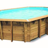 Piscina in legno dim. 600 x 250, h 133 cm