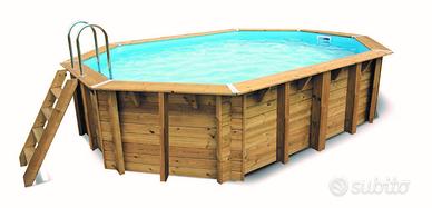 Piscina in legno dim. 600 x 250, h 133 cm