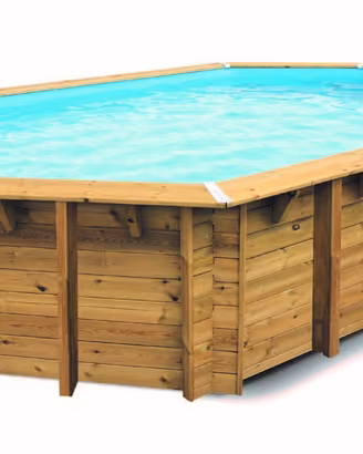 Piscina in legno dim. 600 x 250, h 133 cm