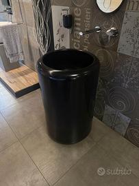 LAVABO NERO OPACO CON DISPENSER SAPONE