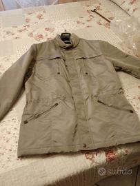 parka uomo geox verde/grigio