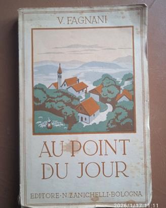 Libro di testo scolastico lingua francese Au point