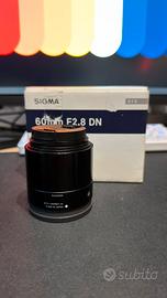 Sigma art 60 mm f 2.8 sony E