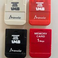 4 Memory Card 1MB Atomic x PS1