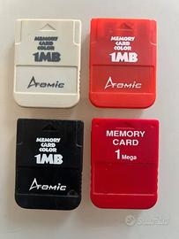 4 Memory Card 1MB Atomic x PS1