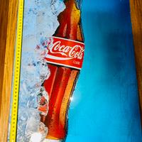 Vetrofania quadro vetro cocacola