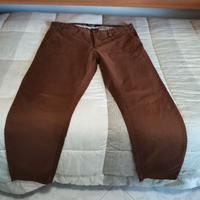 PANTALONE MARRONE UOMO ALCOTT TAGLIA 52 SKINNY FIT