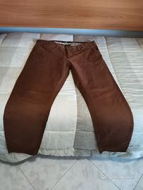 PANTALONE MARRONE UOMO ALCOTT TAGLIA 52 SKINNY FIT