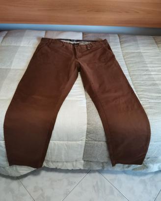 PANTALONE MARRONE UOMO ALCOTT TAGLIA 52 SKINNY FIT