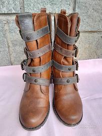 Stivaletti Mustang, n. 37, donna nuovi, Biker Styl