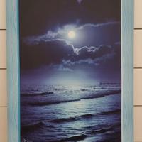 Stampa su tela canvas paesaggio marino 100 X 70