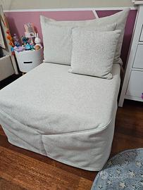 Pouf poltrona letto nuovo in garanzia per 15 mesi