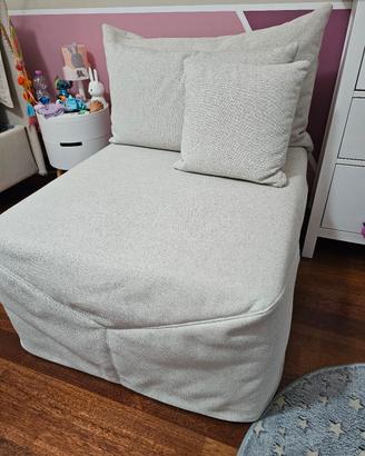 Pouf poltrona letto nuovo in garanzia per 15 mesi