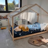 Letto Montessory capanna 90x200cm