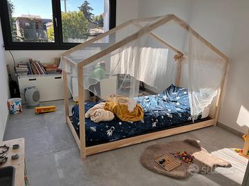 Letto Montessory capanna 90x200cm