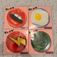 Set di 4 piatti Seletti Blow