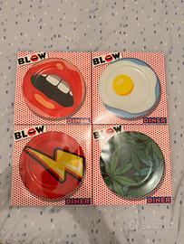 Set di 4 piatti Seletti Blow