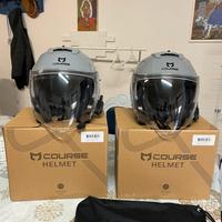 Coppia caschi jet course helmet