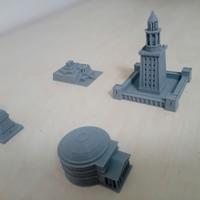 10 modellini di monumenti stampati in 3D