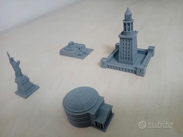 10 modellini di monumenti stampati in 3D