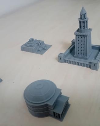 10 modellini di monumenti stampati in 3D