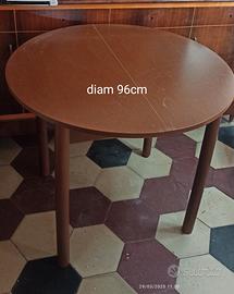 tavolo legno tondo allungabile 4 zampe