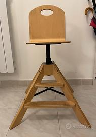 Sedia bambino legno ikea