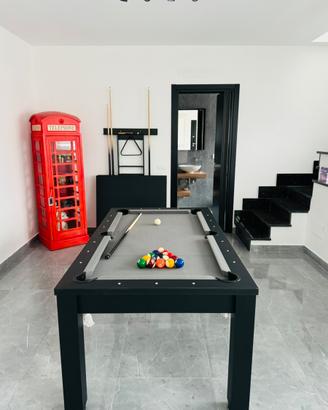 Tavolo da  pranzo/biliardo nero