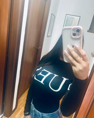 Body a maniche lunghe Guess con logo