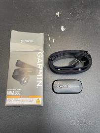 Garmin HRM 200 Cardiofrequenzimetro – Taglia M-XL – Nero – Monitor Toracico ANT+/BLE