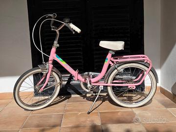 Bicicletta Chiorda Safari pieghevole rosa