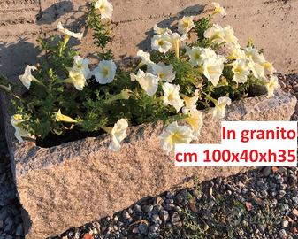 Fioriere in pietra granito