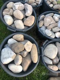 Sassi di fiume x costruzione stradine o drenaggio