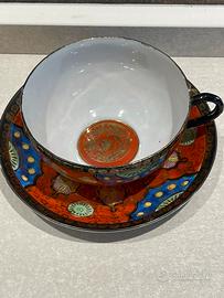Tazza-Piattino Giapponese periodo Meiji 1890-1913
