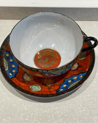 Tazza-Piattino Giapponese periodo Meiji 1890-1913