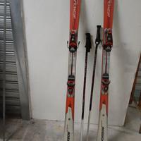 Sci Rossignol con racchette 